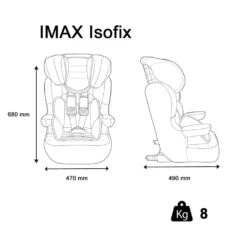 Siège Auto Imax Isofix Luxe Bleu - Groupe 1/2/3 -Produits Pour Bébé ia032552623 6
