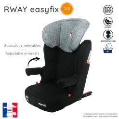 Siège Auto Rway Easyfix Luxe Bleu - Groupe 2/3 -Produits Pour Bébé ia032552661 2
