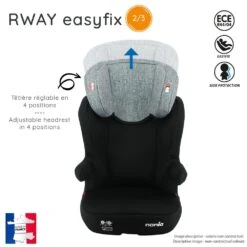 Siège Auto Rway Easyfix Luxe Bleu - Groupe 2/3 -Produits Pour Bébé ia032552661 3