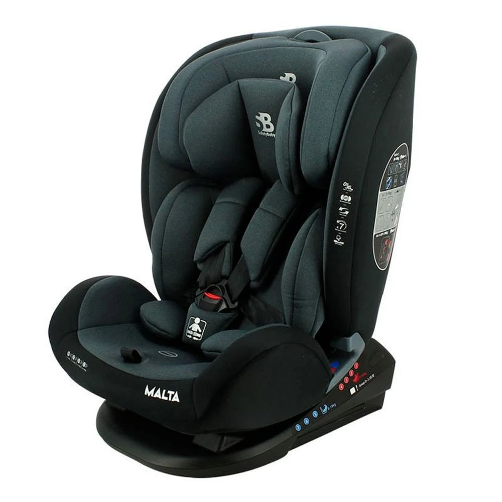 Siège Auto Malta Gris - Groupe 0+/1/2/3 4 Siège Auto Malta Gris - Groupe 0+/1/2/3 – Image 2