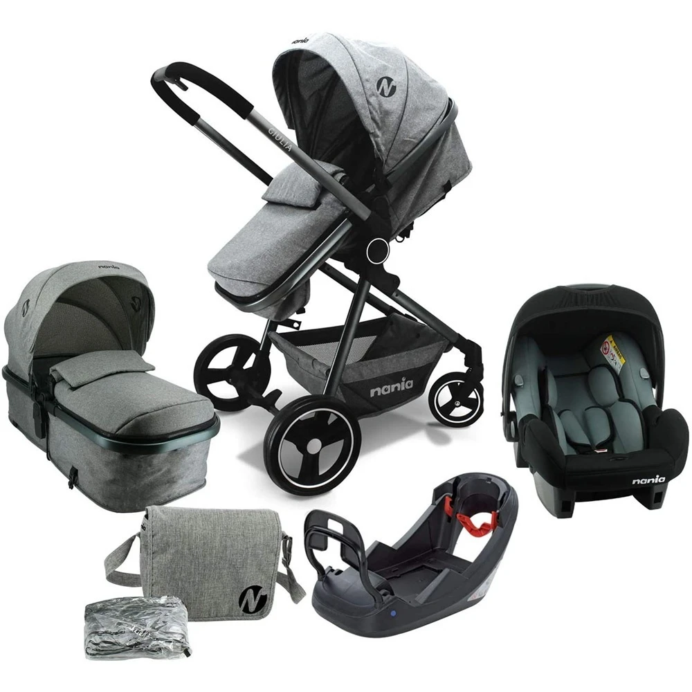 Pack Poussette Trio Giulia Avec Base 4 Pack Poussette Trio Giulia Avec Base – Image 2