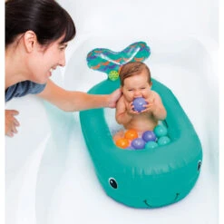 Infantino Baignoire Baleine Gonflable Avec Balles De Jeu Et Thermètre Intégré 12 Infantino Baignoire Baleine Gonflable Avec Balles De Jeu Et Thermètre Intégré -Produits Pour Bébé in092450165 4