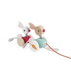 Janod Jouet à Tirer Lapins Zigolos