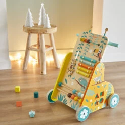 Janod Chariot De Marche Multi-activités Tropik -Produits Pour Bébé ja082082698 6
