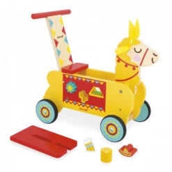 Janod Porteur Bébé Lama -Produits Pour Bébé ja083080045 1