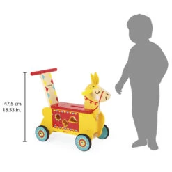 Janod Porteur Bébé Lama -Produits Pour Bébé ja083080045 6