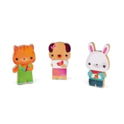 Janod Figurines Animaux En Bois Funny Magnet X3 -Produits Pour Bébé ja084280595 2