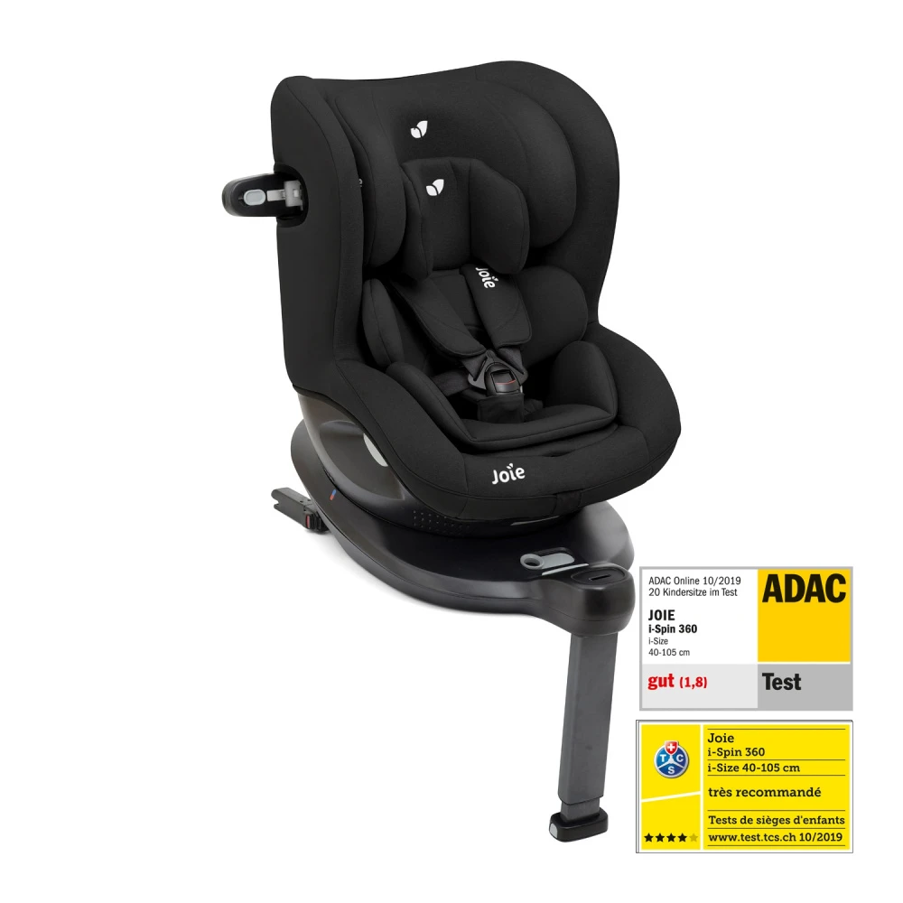 Joie Siège Auto I-size Spin 360 Coal Groupe 0+/1 3 Joie Siège Auto I-size Spin 360 Coal Groupe 0+/1