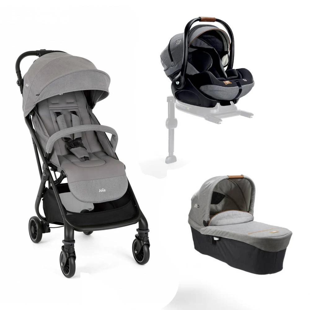 Joie Pack Trio Poussette Tourist Pebble + Siège Auto I-level Recline Signature Carbon + Nacelle Ramble Signature Carbon 3 Joie Pack Trio Poussette Tourist Pebble + Siège Auto I-level Recline Signature Carbon + Nacelle Ramble Signature Carbon