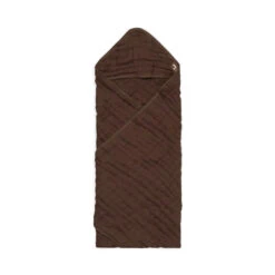 Jollein Cape De Bain Bébé 75x75 Cm Coton Froissé Chestnut -Produits Pour Bébé jl091064257 1