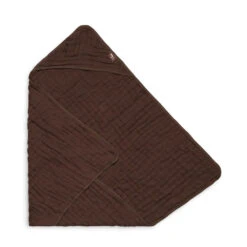 Jollein Cape De Bain Bébé 75x75 Cm Coton Froissé Chestnut -Produits Pour Bébé jl091064257 3