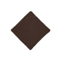 Jollein Cape De Bain Bébé 75x75 Cm Coton Froissé Chestnut -Produits Pour Bébé jl091064257 4