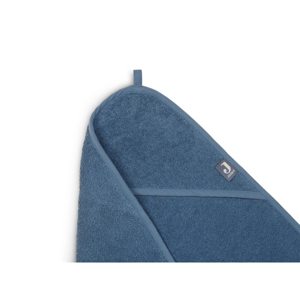 Jollein Cape De Bain éponge 75x75cm Jeans Blue 6 Jollein Cape De Bain éponge 75x75cm Jeans Blue – Image 4