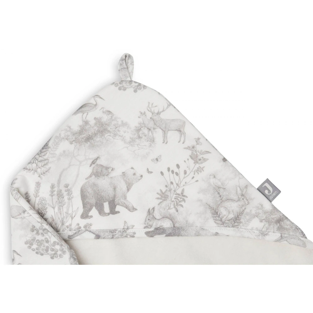 Jollein Cape De Bain Bébé 75x75 Cm Jersey Pimpelmees Forest Animals 6 Jollein Cape De Bain Bébé 75x75 Cm Jersey Pimpelmees Forest Animals – Image 4
