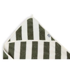 Jollein Cape De Bain Bébé 75x75 Cm éponge Stripe Leaf Green -Produits Pour Bébé jl091069955 3