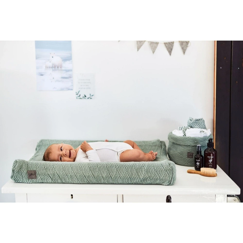 Jollein Lot De 2 Langes Coton Hydrophile 115x115 Cm Snake Ash Green 6 Jollein Lot De 2 Langes Coton Hydrophile 115x115 Cm Snake Ash Green – Image 4