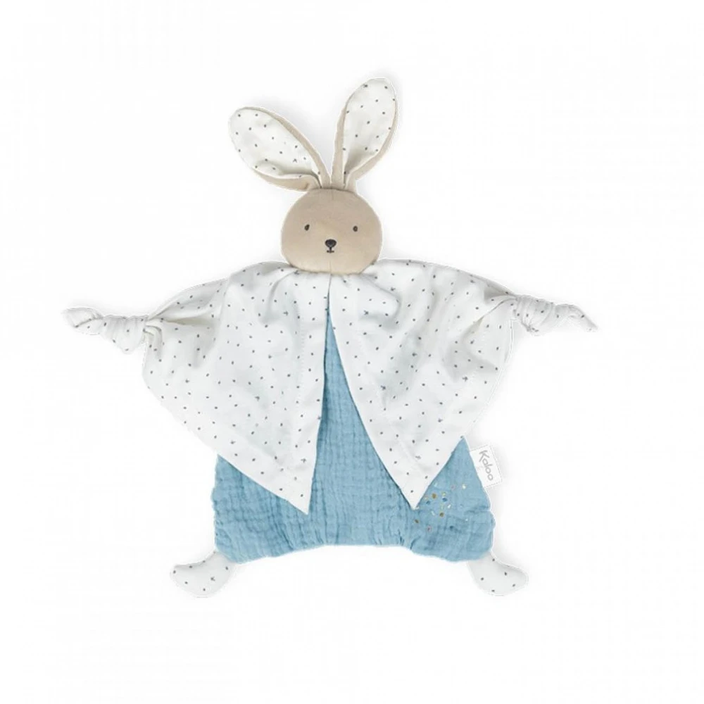 Kaloo Doudou Coton Bio Lapin Bleu 3 Kaloo Doudou Coton Bio Lapin Bleu