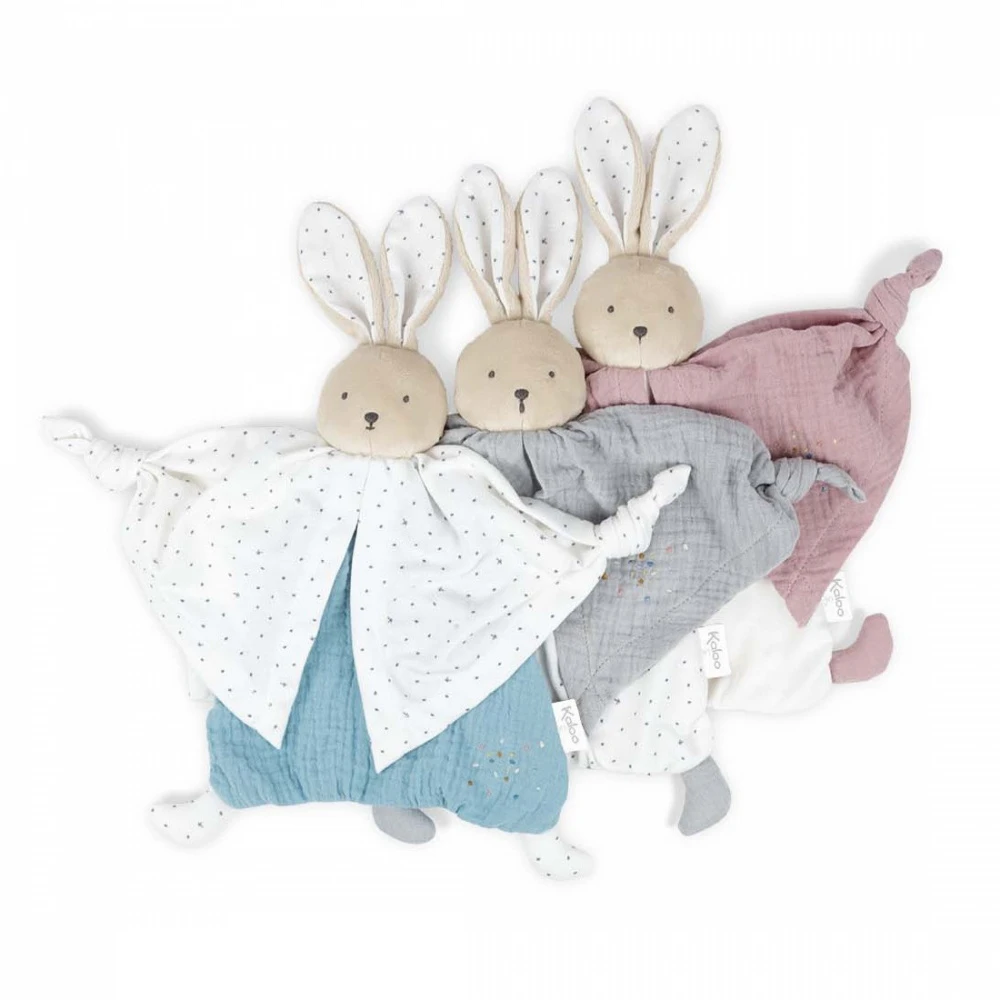 Kaloo Doudou Coton Bio Lapin Bleu 5 Kaloo Doudou Coton Bio Lapin Bleu – Image 3