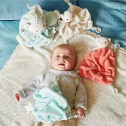 Kaloo Doudou Plume Faon Vert D'eau 25 Cm -Produits Pour Bébé ka083399788 1