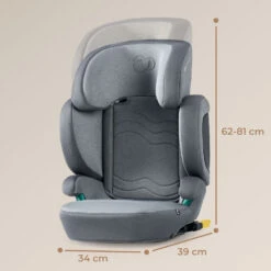 Kinderkraft Car Seat Xpand 2 I-size 100-150 Cm Rocket Grey -Produits Pour Bébé kk032621928 6