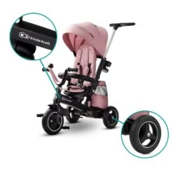 Kinderkraft Poussette Tricycle Easywist Pink -Produits Pour Bébé kk041014494 14