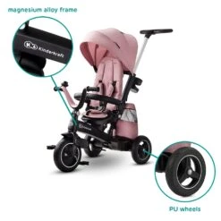 Kinderkraft Poussette Tricycle Easywist Pink -Produits Pour Bébé kk041014494 15