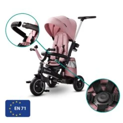 Kinderkraft Poussette Tricycle Easywist Pink -Produits Pour Bébé kk041014494 16