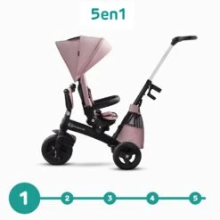 Kinderkraft Poussette Tricycle Easywist Pink -Produits Pour Bébé kk041014494 3
