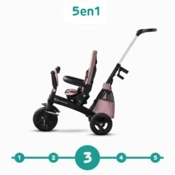Kinderkraft Poussette Tricycle Easywist Pink -Produits Pour Bébé kk041014494 5