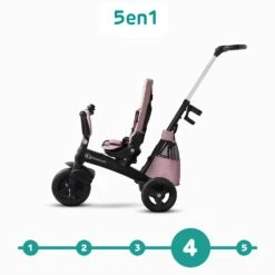 Kinderkraft Poussette Tricycle Easywist Pink -Produits Pour Bébé kk041014494 6