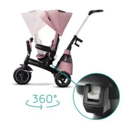 Kinderkraft Poussette Tricycle Easywist Pink -Produits Pour Bébé kk041014494 9