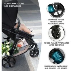 Kinderkraft Pack Poussette Moov Ct Black -Produits Pour Bébé kk041420754 3