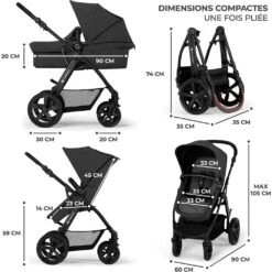 Kinderkraft Pack Poussette Moov Ct Black -Produits Pour Bébé kk041420754 6