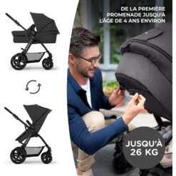 Kinderkraft Pack Poussette Moov Ct Black -Produits Pour Bébé kk041420754 7