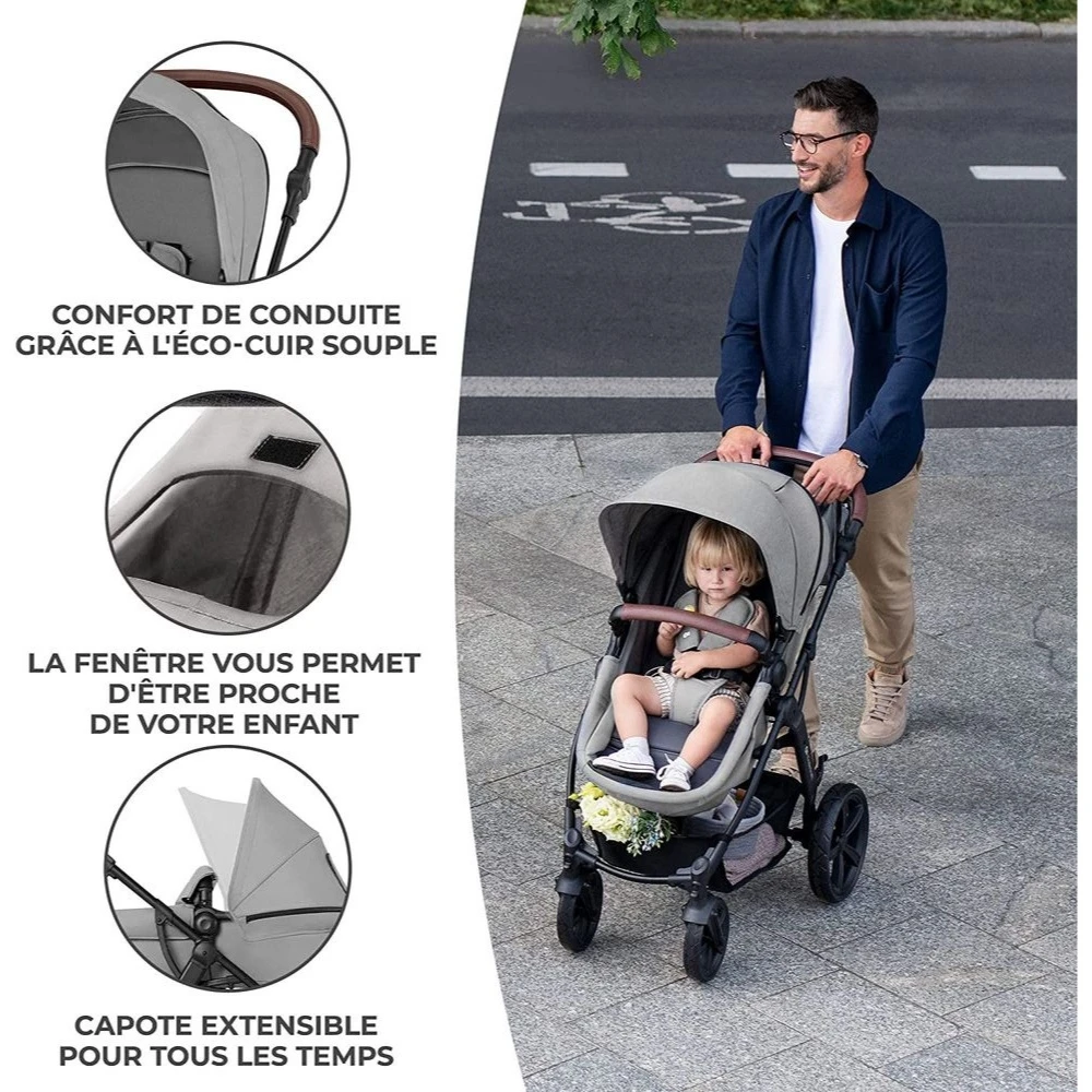 Kinderkraft Pack Poussette Moov Ct Grey 8 Kinderkraft Pack Poussette Moov Ct Grey – Image 6