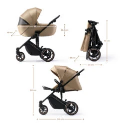 Kinderkraft Pack Poussette Duo Prime 2 - Sandrose Beige -Produits Pour Bébé kk041721775 5