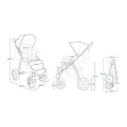 Lionelo Poussette Annet Plus Blue Demin -Produits Pour Bébé le041000986 10