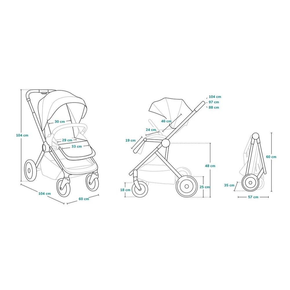 Lionelo Poussette Multifonction Mika 3en1 Blue Navy 12 Lionelo Poussette Multifonction Mika 3en1 Blue Navy – Image 11