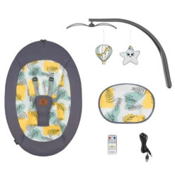 Lionelo Transat Balancelle Rina Grey Concrete -Produits Pour Bébé le069001389 5