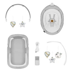 Lionelo Balancelle Set Grey Concrete -Produits Pour Bébé le069003291 5