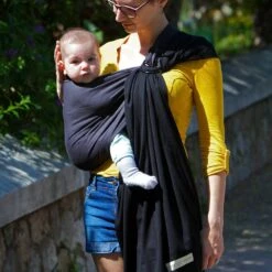 Echarpe De Portage Sans Nœud - Anthracite, Noir (réversible) -Produits Pour Bébé lr04611210 1