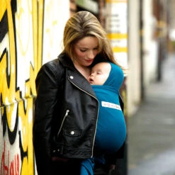 Echarpe De Portage Basic Bio Bleu Rétro -Produits Pour Bébé lr046143701 5