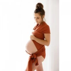 Écharpe De Portage La Basic Fauve Coton Bio -Produits Pour Bébé lr046143787 1