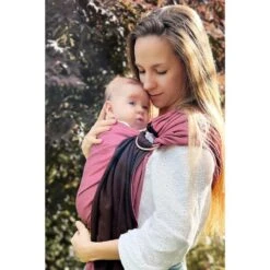 Petite écharpe De Portage Sans Nœud Rosé Et Pécan -Produits Pour Bébé lr046143855 2
