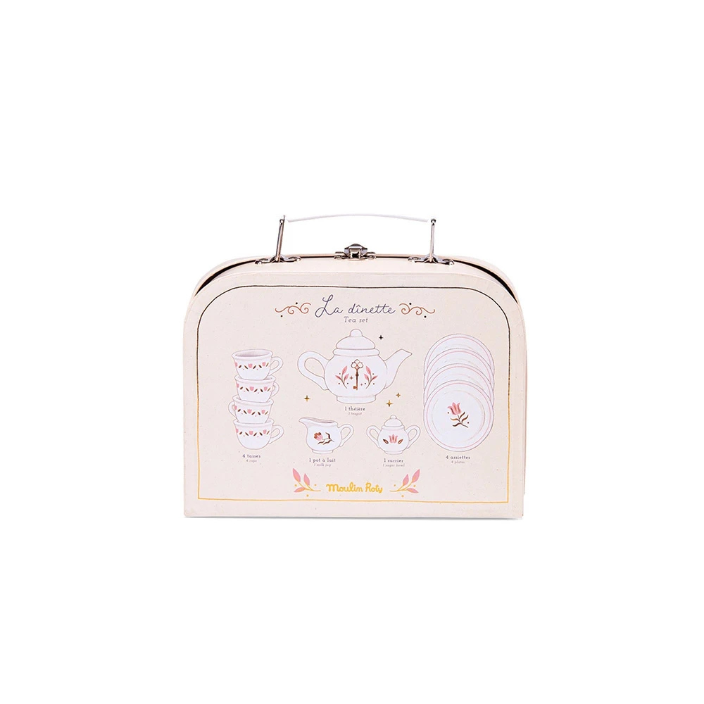 Moulin Roty Valise Dînette Thé Porcelaine La Petite école De Danse 4 Moulin Roty Valise Dînette Thé Porcelaine La Petite école De Danse – Image 2