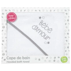 Sortie De Bain Grand Format Bébé D'amour 100 X 100 Cm -Produits Pour Bébé ph096029039 2