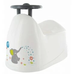 Pot Bébé Avec Volant Blanc Décor éléphant