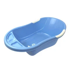 Pack Baignoire Bébé Avec Vidange Bleu + Support De Baignoire Et Tuyau D'évacuation -Produits Pour Bébé rm092237479 2