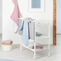 Roba Table à Langer Avec Baignoire Pliable Baby Pool Gris Et Son Matelas à Langer -Produits Pour Bébé ro091218394 5