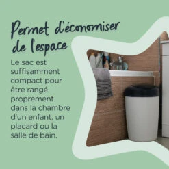 Tommee Tippee Poubelle à Couches Simplee Gris -Produits Pour Bébé sg095100315 5